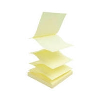 Zig-Zag Yellow Post Notes 76mm x 76mm Pack of 12