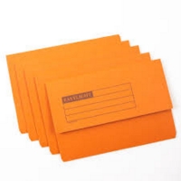 Eastlight Foolscap Document Wallets Orange Pack of 50