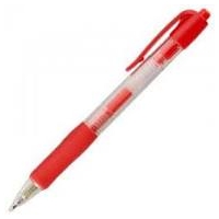 Kingswood Retractable Red Gel Ballpoint Pens Box of 10