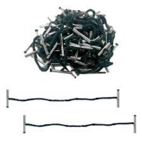 Treasury Tags 152mm Green Metal Ends Pack of 100