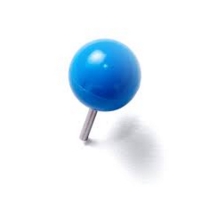 Assorted Colour Map Push Pins Tub of 300