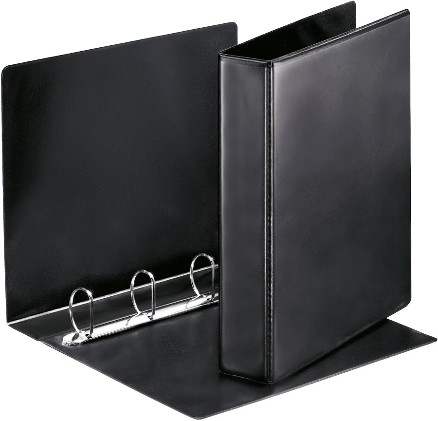 A4 Presentation Binders, 4D, 16mm, Black, Box 10