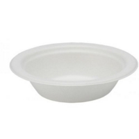 Bagasse 9  Round White Bowls Pack of 50