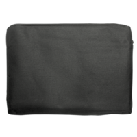 A4 Canvas Zip with Mesh Pocket Black SINGLE BAG