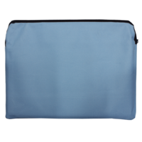 A4 Canvas Zip with Mesh Pocket Blue SINGLE BAG