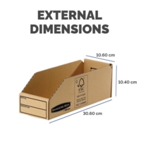 Fellowes Earth 98mm Parts Storage Bin Pack of 50