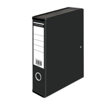 A4 Foolscap 65mm Clip Closure Box File Black SINGLE