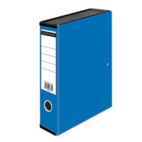 A4 Foolscap 65mm Clip Closure Box File Blue SINGLE