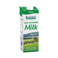 Semi-Skimmed 1L Long Life Milk Carton Case of 12