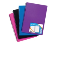 A4 Spiral Soft PVC Cover Assor ted Colour Notebook SINGLE