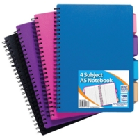 A5 Spiral Soft PVC Cover Notebook SINGLE