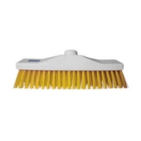 Stiff Bristle 12” Hygiene Broom Head Yellow