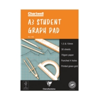 Chartwell A3 30 Sheet Graph 1/5/10mm Grid Pad SINGLE