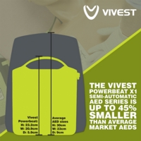 Vivest Power Beat  Semi Automaitic AED Defibillator