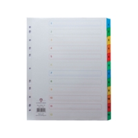 Concord Index 1-12 A4 Ex Wide Multi Tab