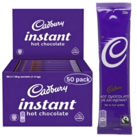 Cadbury Instant Hot Chocolate 28g Sachets Box of 50