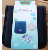 CD/DVD Storage Case - Holds up to 24 CDs/DVDs