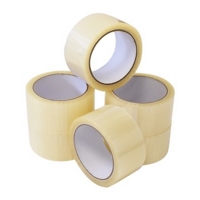 Parcel Tape CLEAR 48mm x 66m LOW NOISE Pack of 6