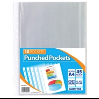 A3 Portrait Punched Pockets Pack of 10