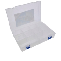 Clear Storage 2-10 Part Divider Plastic Organiser Box