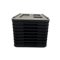 Desktop 8 Drawer Tower Storage Unit Black