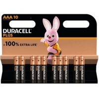 Duracell Plus AAA Batteries 10 Pack