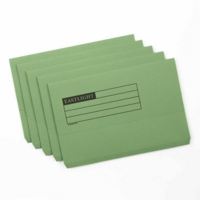 Eastlight Foolscap Document Wallets Green Pack of 50