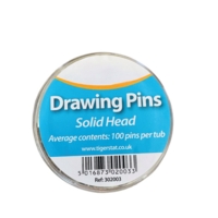 Brass Drawing Display Pins Box of 100