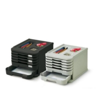Six Drawer Unit Black