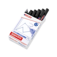 Edding 360 Drywipe Whiteboard Black Markers Box of 10