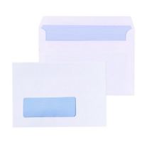 C6 White Window 90gsm Self Seal Envelopes Box of 1000