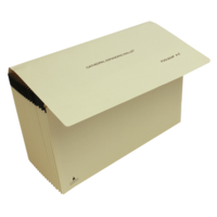 19 Pocket A-Z Mylar Coloured Tabs Manilla Expanding File