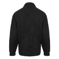 Fleece Jacket Zip Front Black Medium