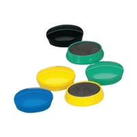 Round Assorted Colours 5mm Magnets Pack of 10