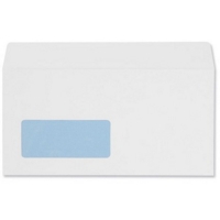 DL White Window 100gsm Peel and Seal Envelopes Box of 50