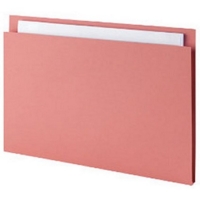 Guildhall Square Cut 315gsm Pink Folders Pack of 100