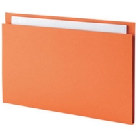Guildhall Square Cut 315gsm Orange Folders Pack of 100