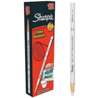 Sharpie China Bullet Tip White Markers Box of 12