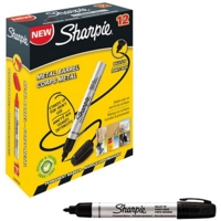 Sharpie Pro Metal Permanent Black Markers Box of 12