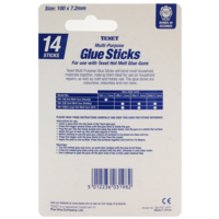 Hot Melt Glue Sticks 100mm x 7mm Pack of 14