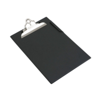 A4 Heavy Duty PVC Clipboard Black SINGLE