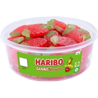 Tub of Haribo Giant Strawberrys