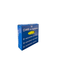 Square Highlighters Chisel Tip Yellow Pack of 10