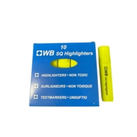 Square Highlighters Chisel Tip Yellow Pack of 10