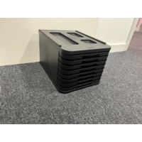 Eight Drawer Unit Black