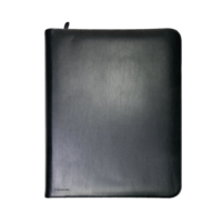 Monolith Deluxe Leather Portfolio Folder Black