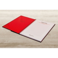 Black n Red A4 Wirebound Feint Ruled Notebook SINGLE