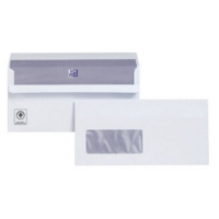 Plus Fabric DL White Window 120gsm Envelopes Box 250