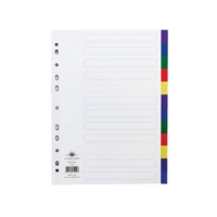 Concord 12-Part Multicolour Index A4