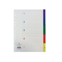 Concord 1-5 Index Multicolour A4